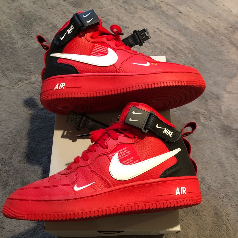 Red High Top Air Force